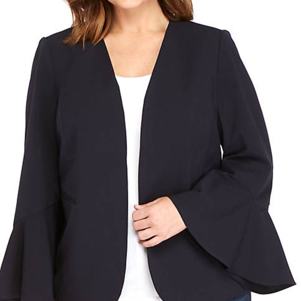 THE LIMITED Bell Sleeve Jacket NAVY